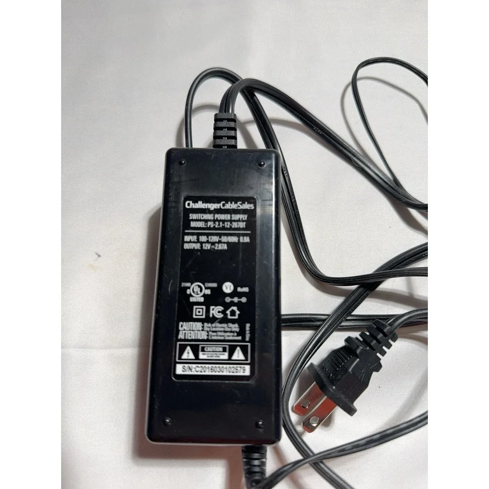Power Supply 100/200 STBs PS-3.3-12-3-DC1 12v Adapter Challenger Cable